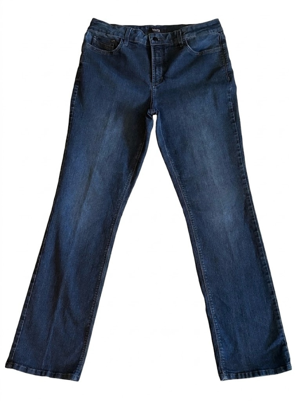 NYDJ Jeans Marilyn Straight Shaping Medium-Dark Wash Denim Size 14